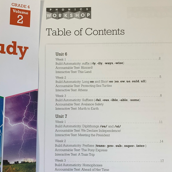 Homeschool Benchmark Education Phonics My Word Study Workshop Grade 4 Vol 1&2 - Picture 9 of 13